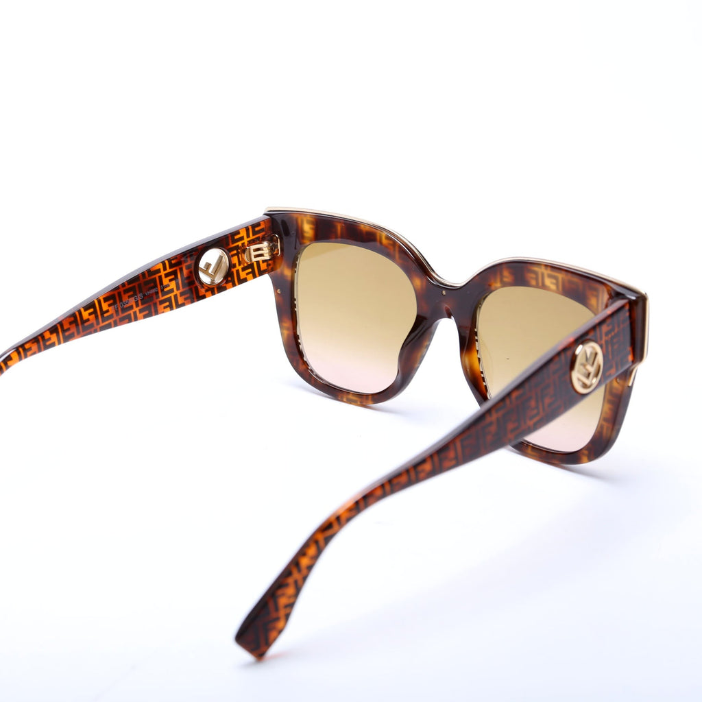 FF0359/G/S F is Fendi Cat Eye Sunglasses Brown