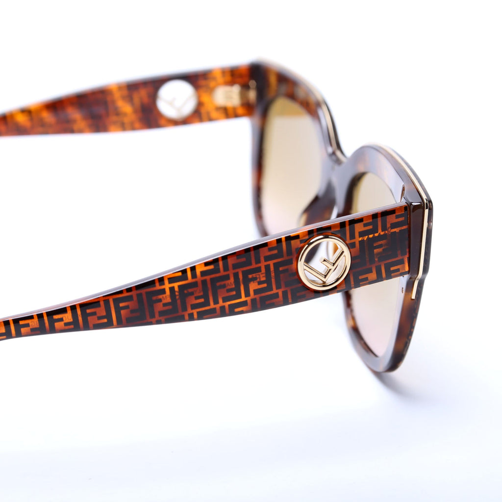 FF0359/G/S F is Fendi Cat Eye Sunglasses Brown