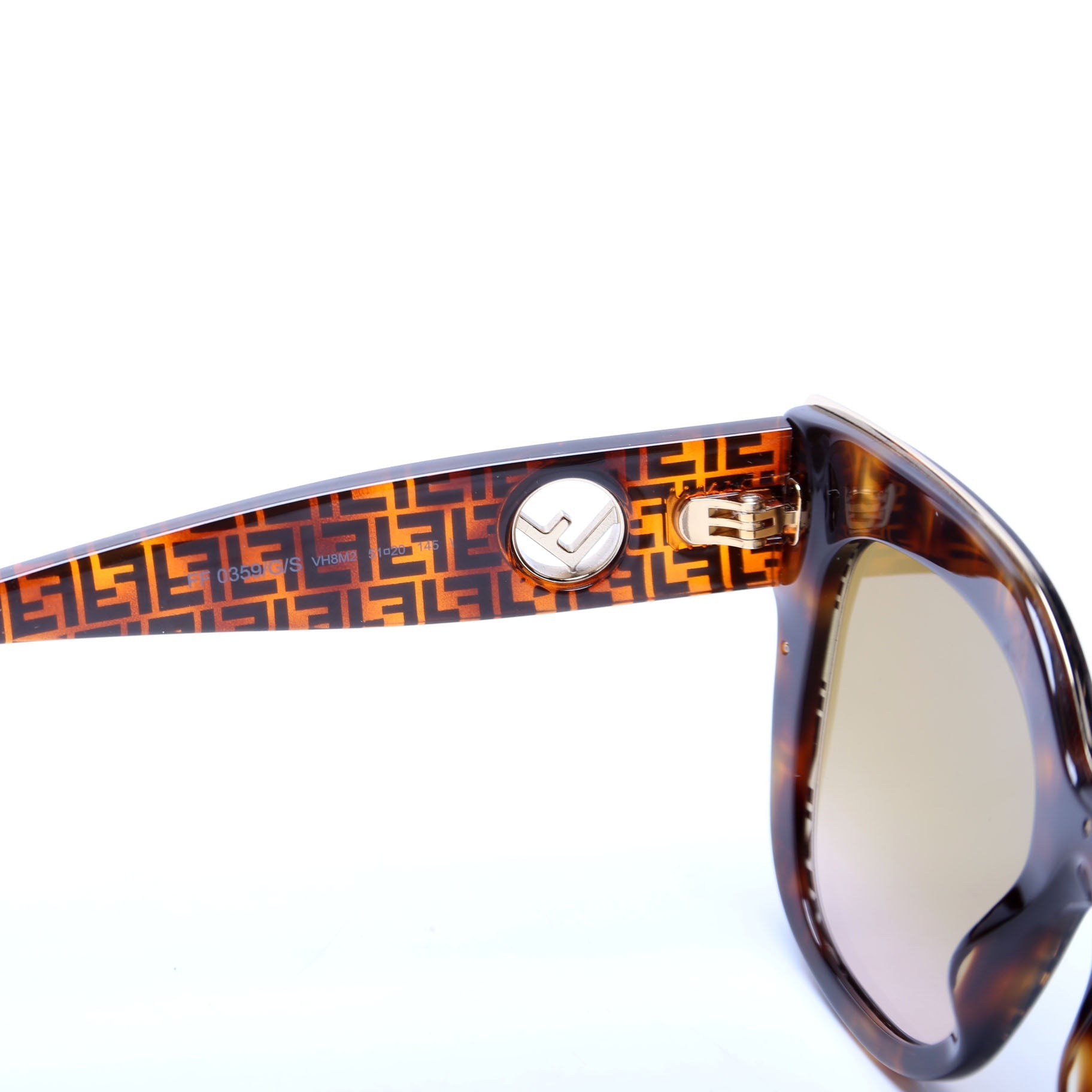 FF0359/G/S F is Fendi Cat Eye Sunglasses Brown