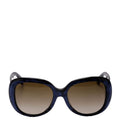 GG0140SA Oval Sunglasses Blue