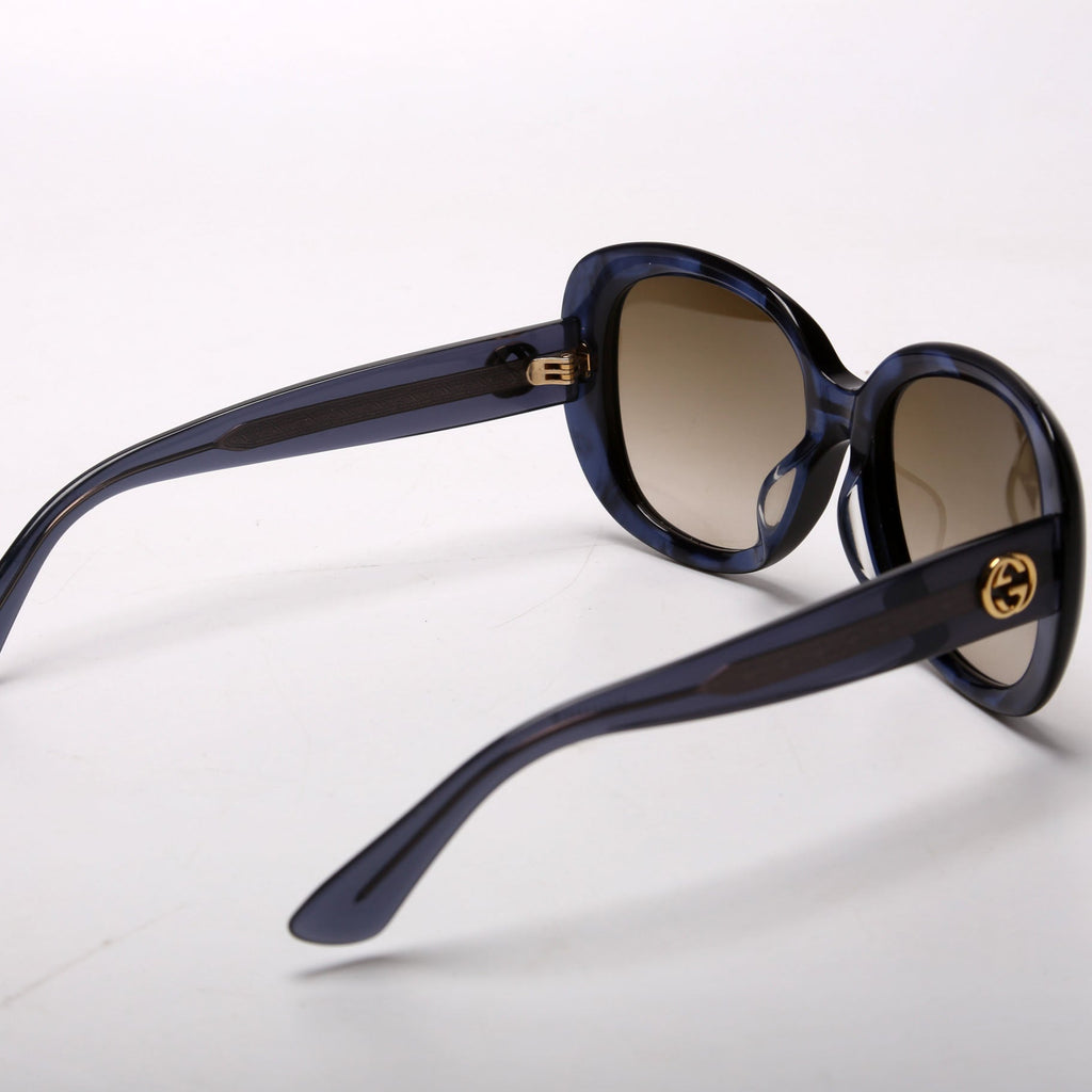 GG0140SA Oval Sunglasses Blue