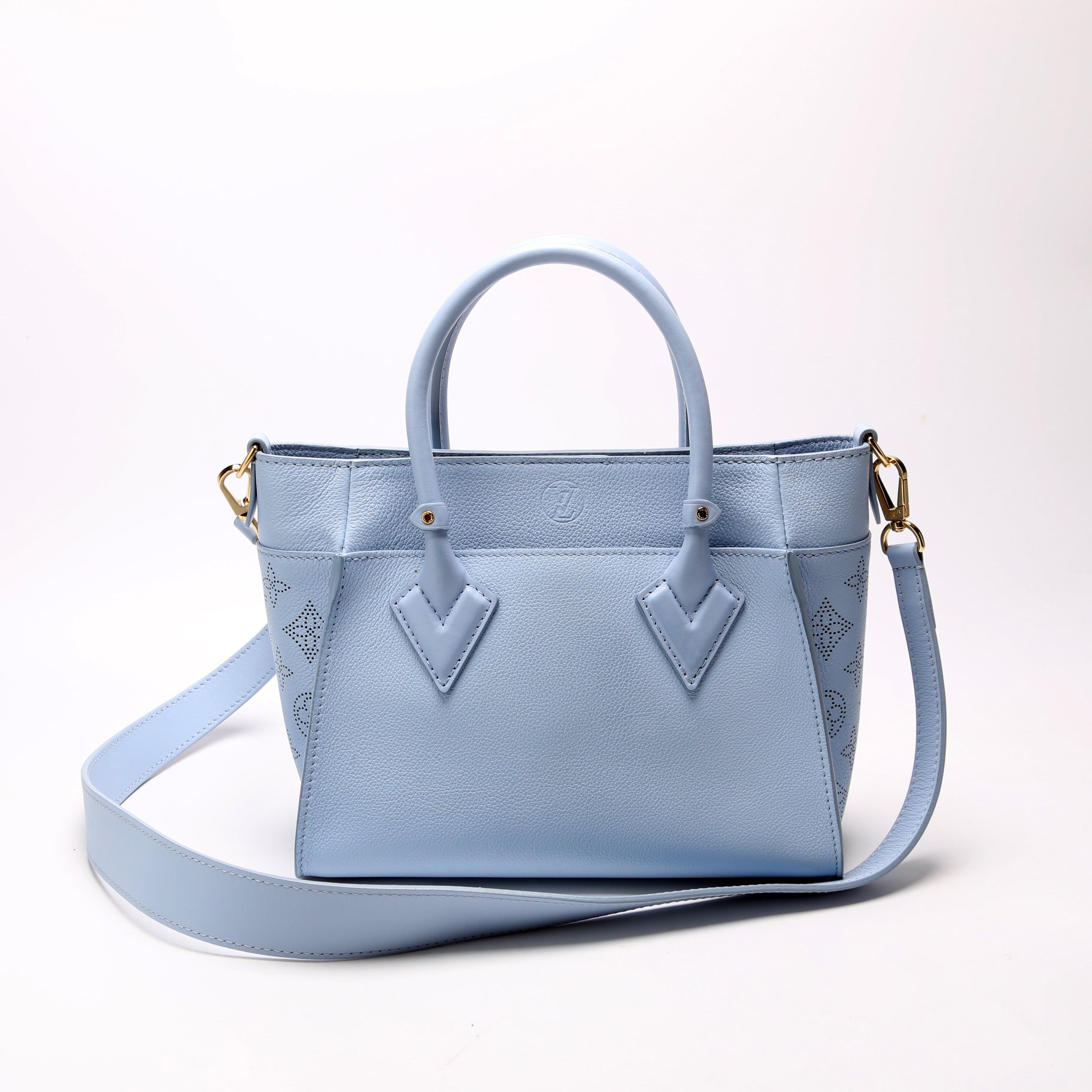 On My Side PM Calfskin/Mahina Sides Blue