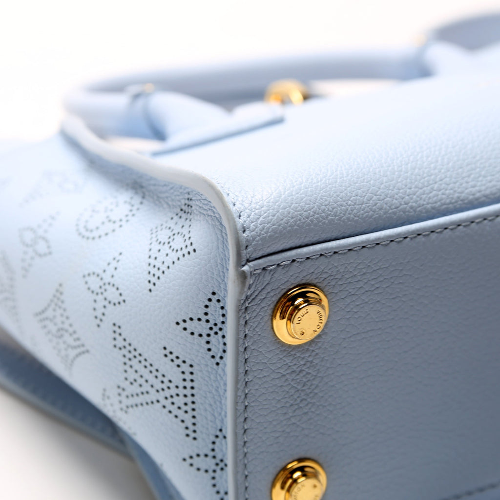 On My Side PM Calfskin/Mahina Sides Blue