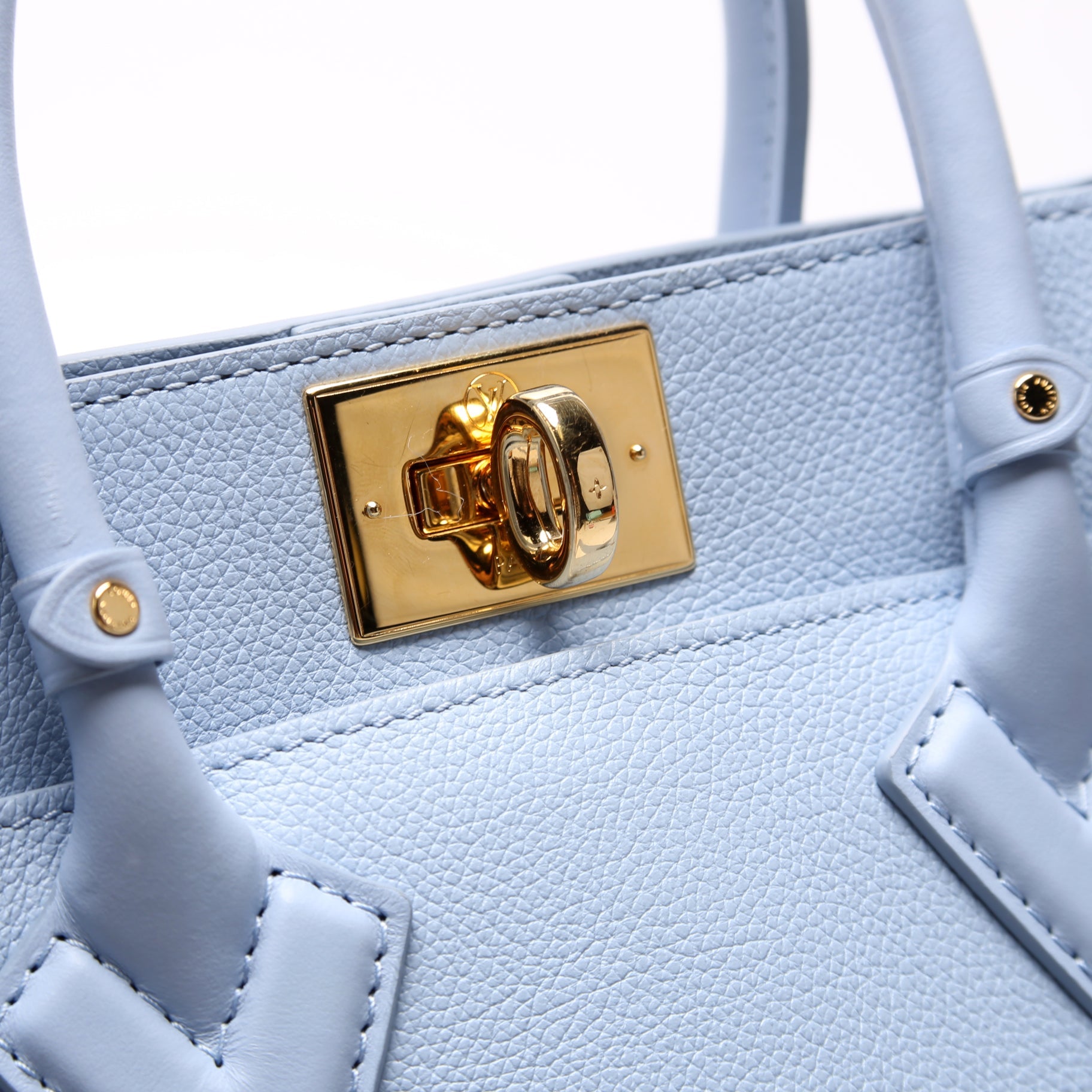 On My Side PM Calfskin/Mahina Sides Blue