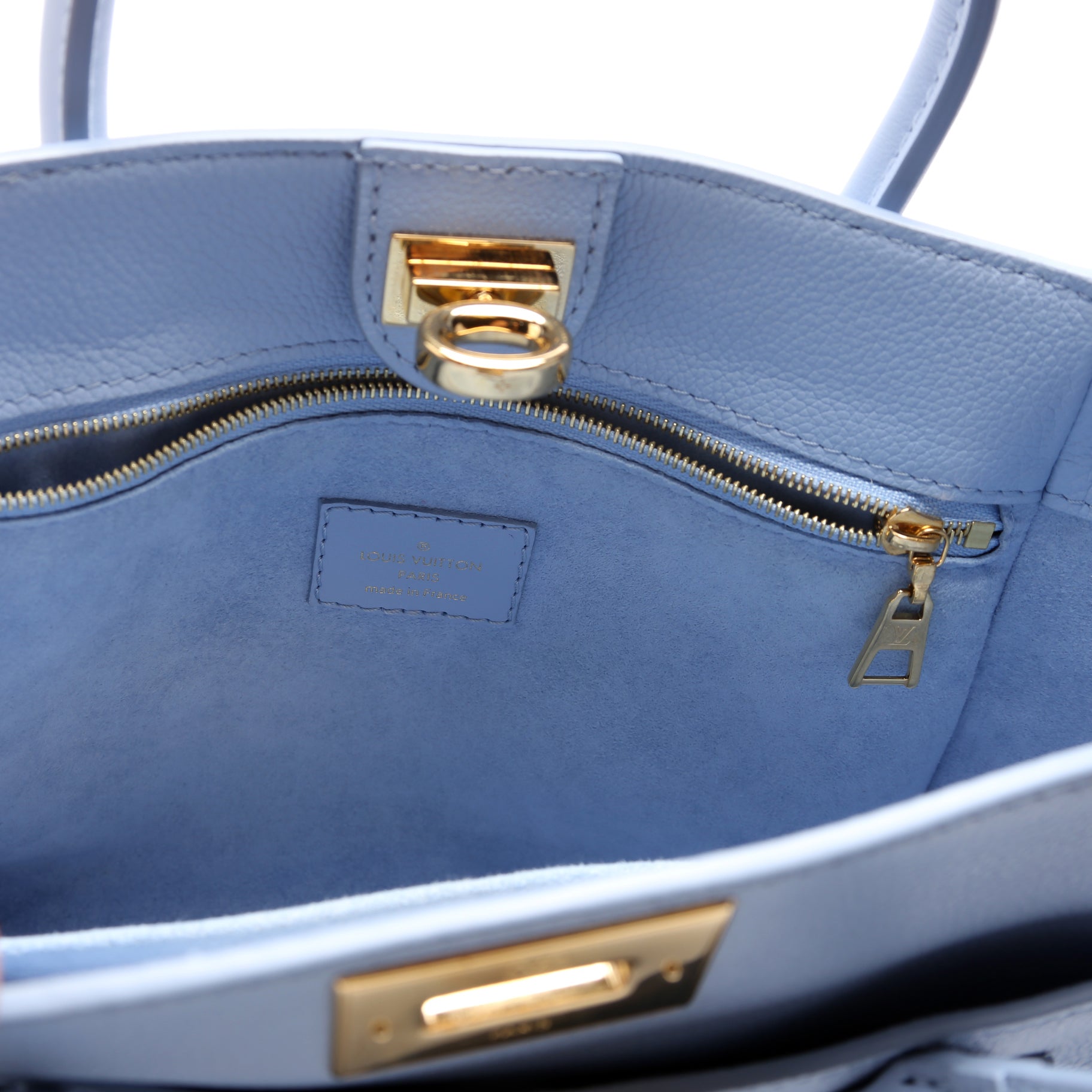 On My Side PM Calfskin/Mahina Sides Blue