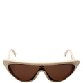 Z2218U Split Cat Eye Sunglasses Cream
