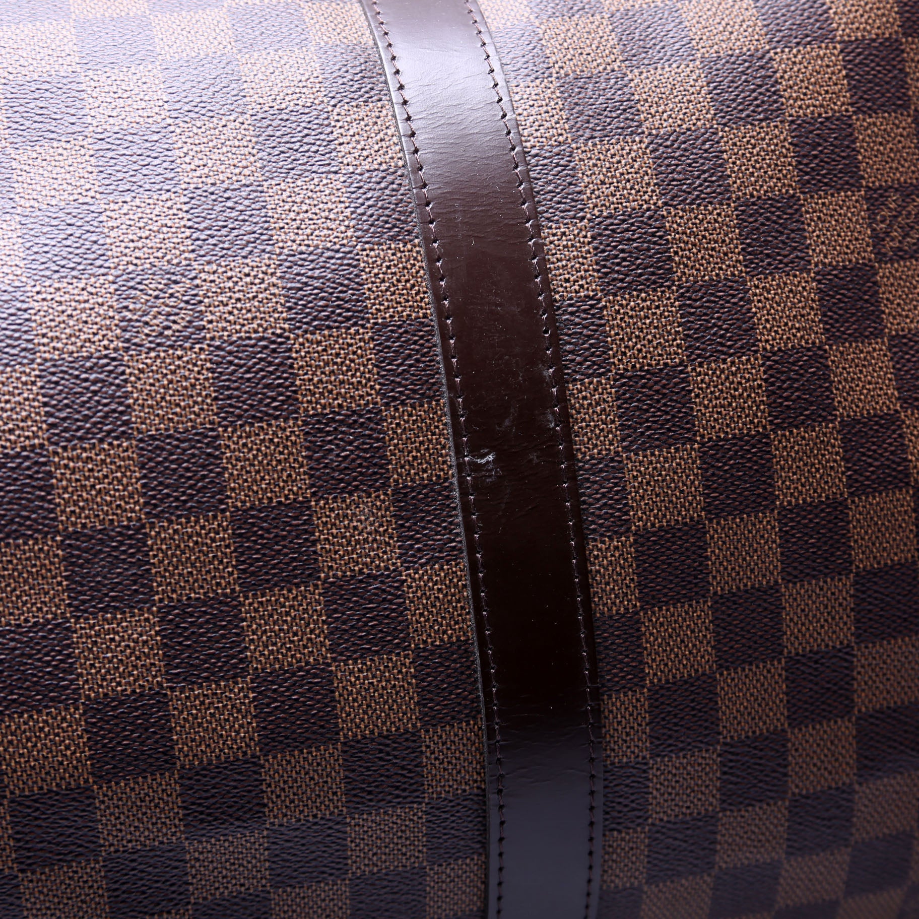 Keepall 55 Damier Ebene Bandouliere