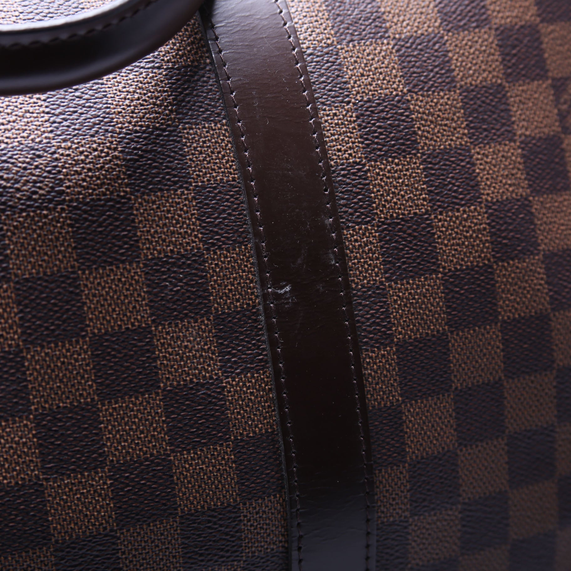 Keepall 55 Damier Ebene Bandouliere