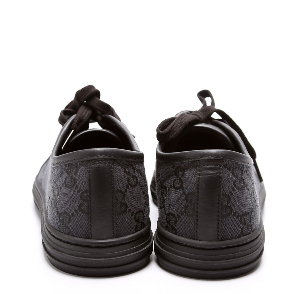 GG Canvas Low Top Sneakers Size 37 Black