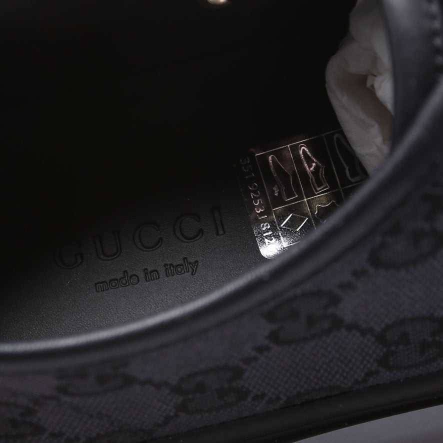 GG Canvas Low Top Sneakers Size 37 Black