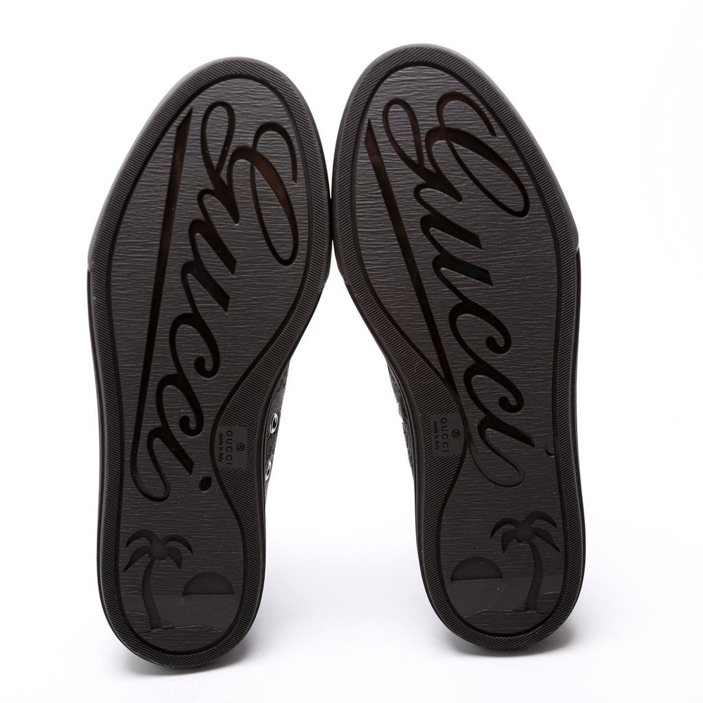 GG Canvas Low Top Sneakers Size 37 Black