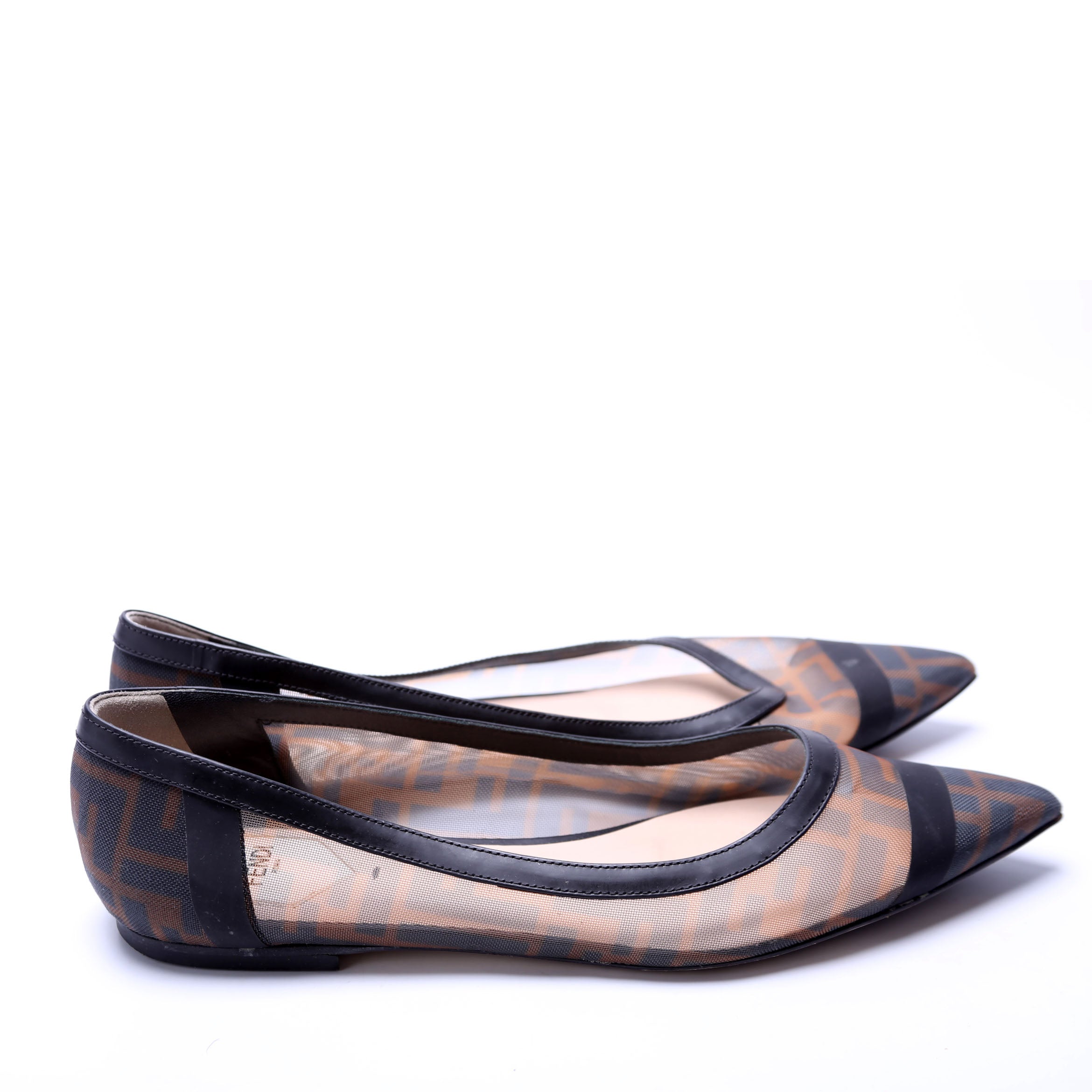 FF Mesh Skimmer Flats Size 40 Black/Brown