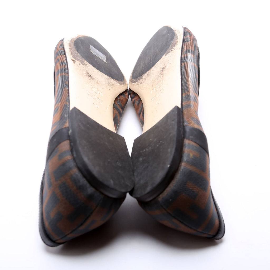 FF Mesh Skimmer Flats Size 40 Black/Brown