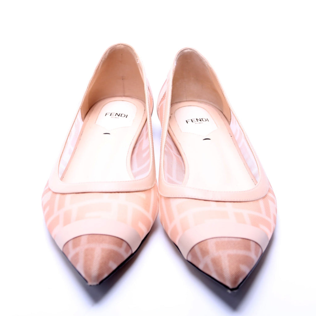 FF Mesh Skimmer Flats Size 40 Nude