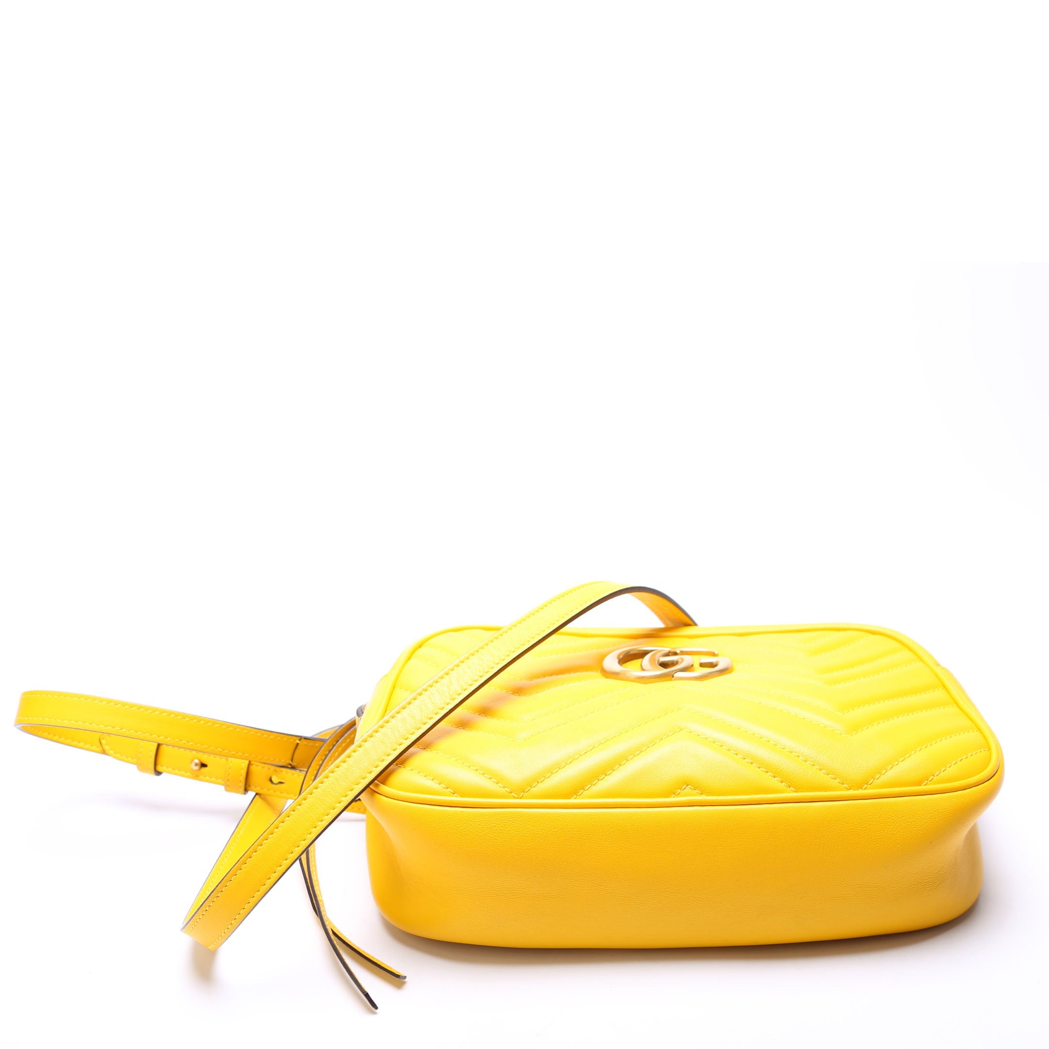 447632 Marmont Small Leather Camera Yellow