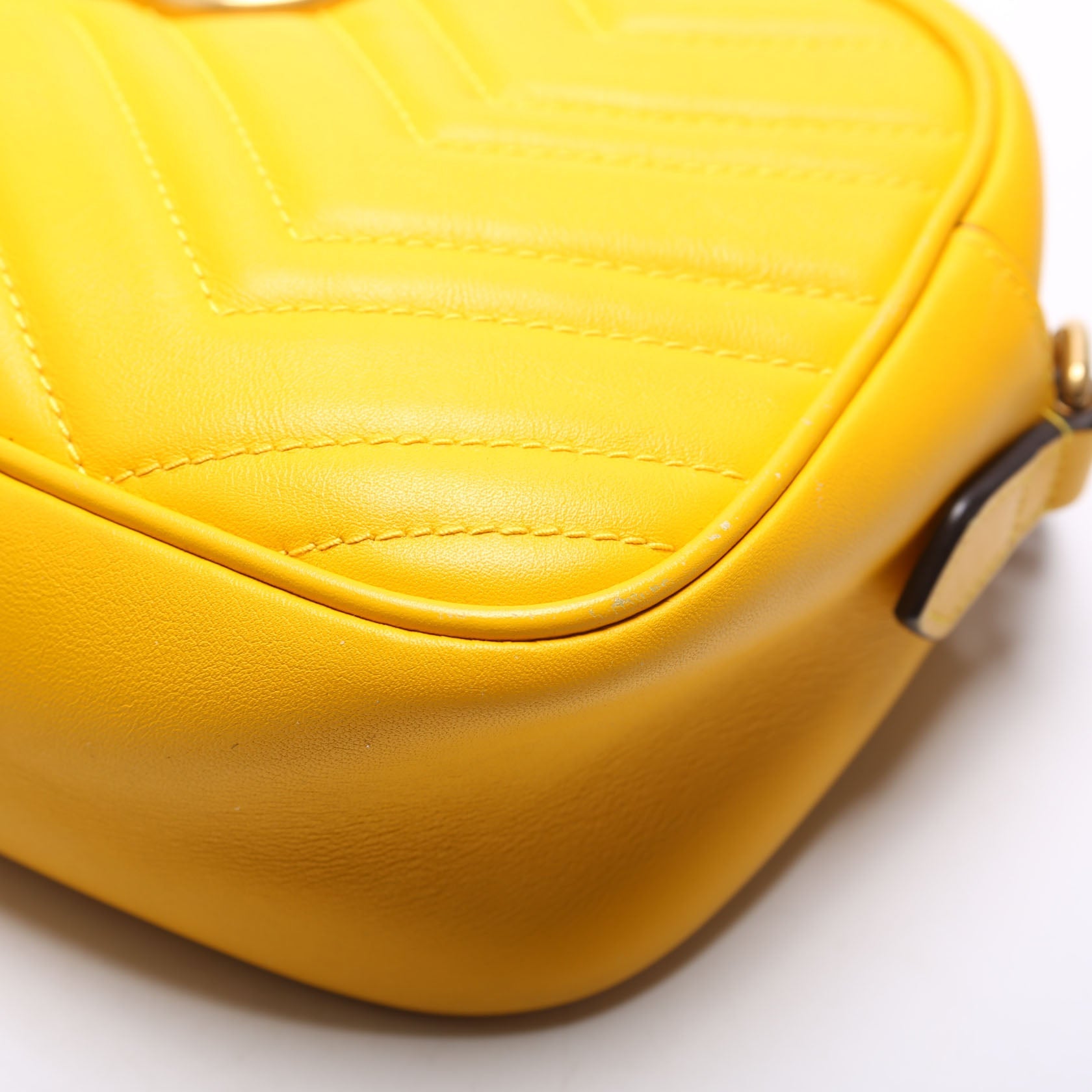 447632 Marmont Small Leather Camera Yellow