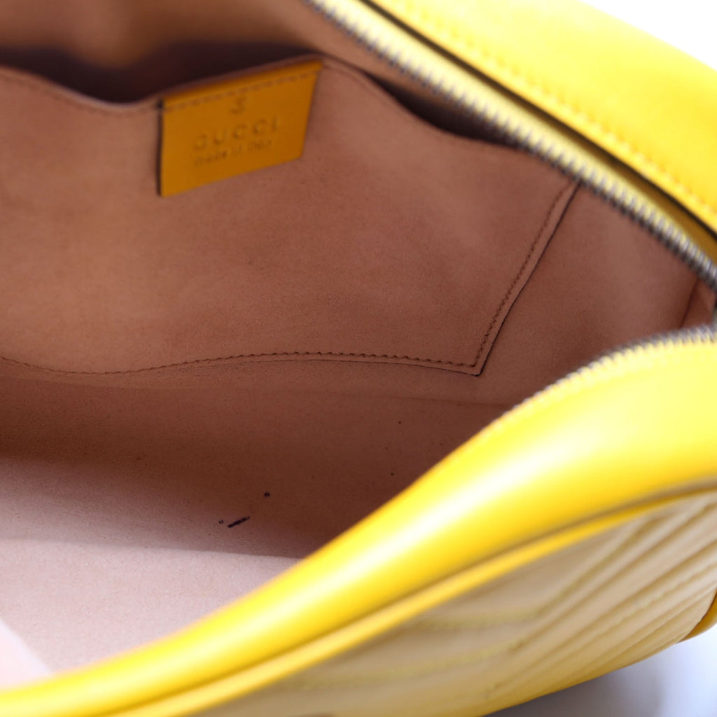 447632 Marmont Small Leather Camera Yellow