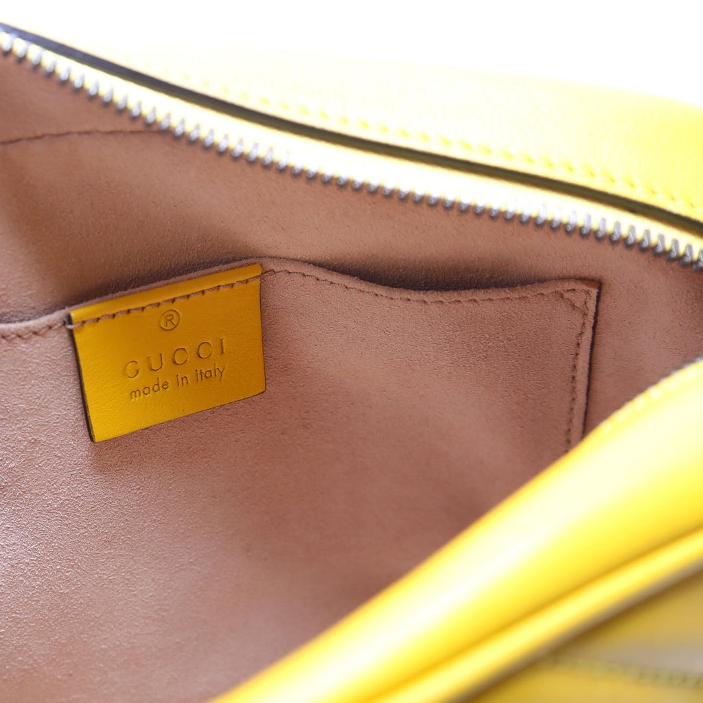 447632 Marmont Small Leather Camera Yellow