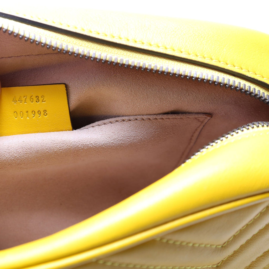 447632 Marmont Small Leather Camera Yellow