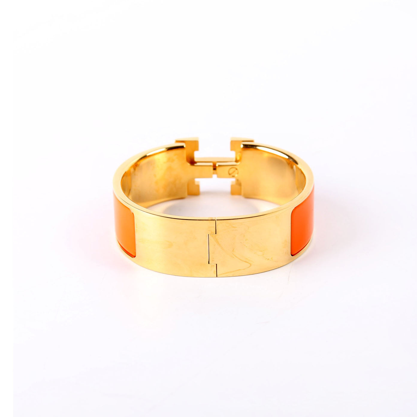 Clic Clac Wide PM Bracelet Gold/Orange