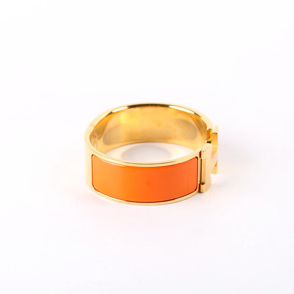 Clic Clac Wide PM Bracelet Gold/Orange
