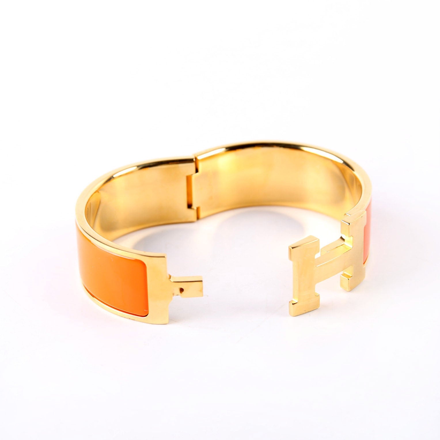 Clic Clac Wide PM Bracelet Gold/Orange