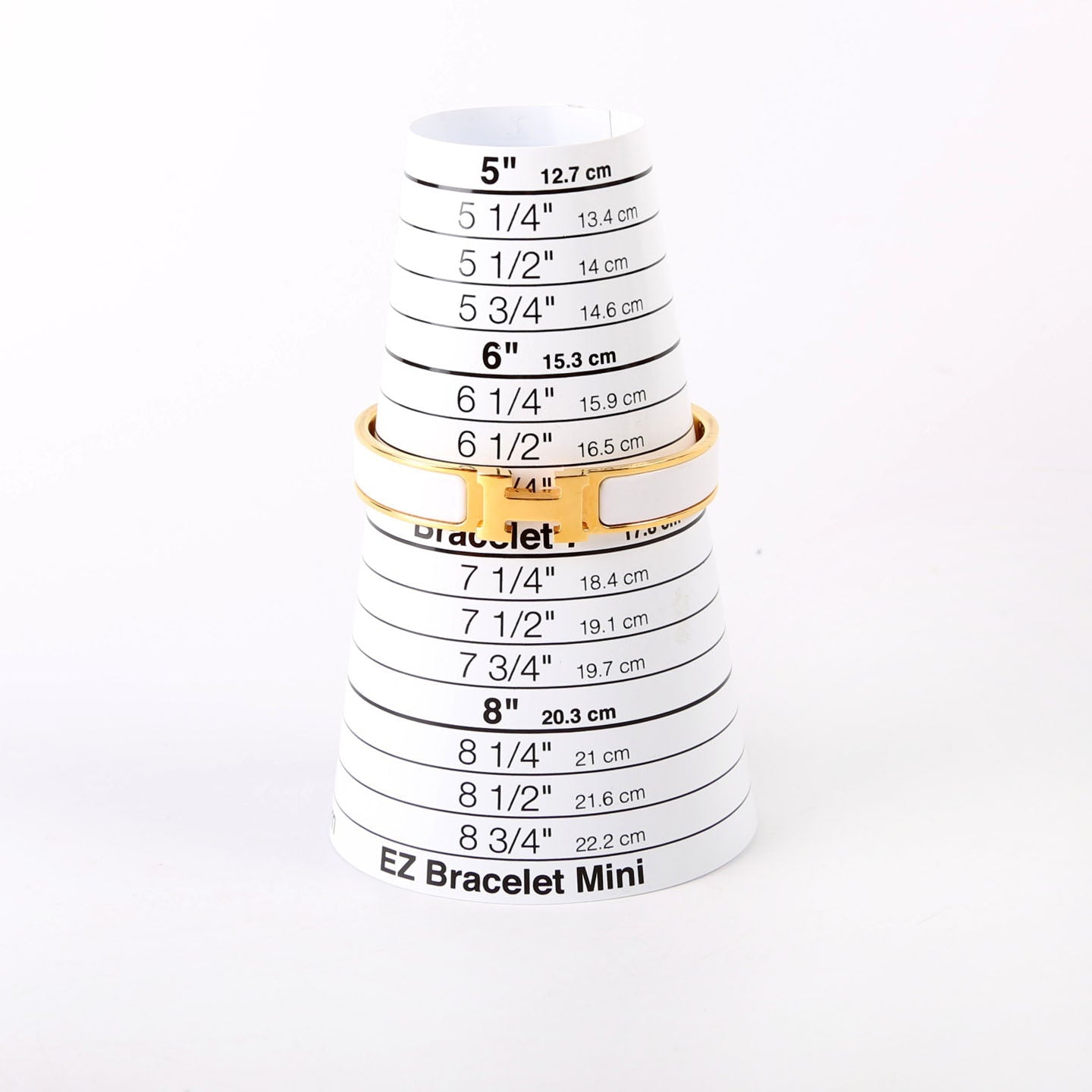 Clic Clac Narrow GM Bracelet Gold/White