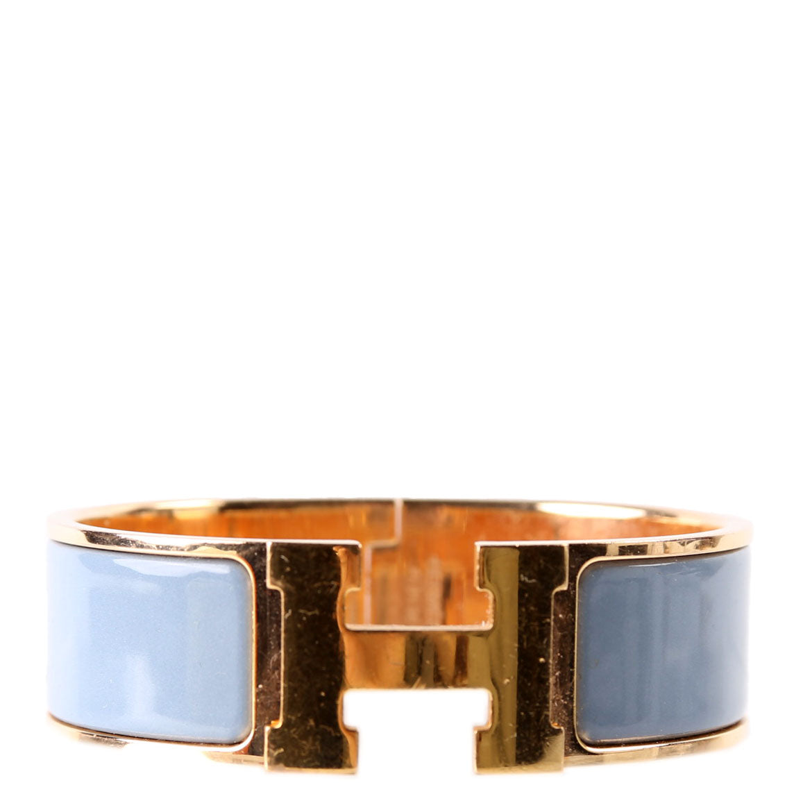 Clic Clac Wide Bracelet Gold/Blue