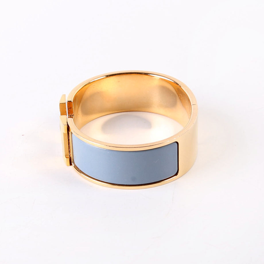 Clic Clac Wide Bracelet Gold/Blue