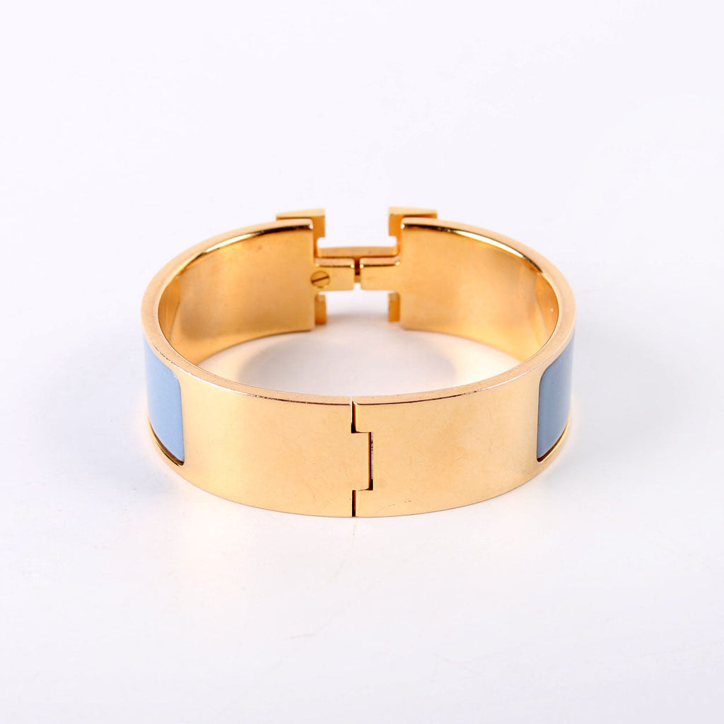 Clic Clac Wide Bracelet Gold/Blue