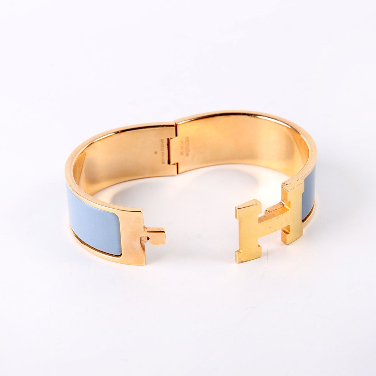Clic Clac Wide Bracelet Gold/Blue