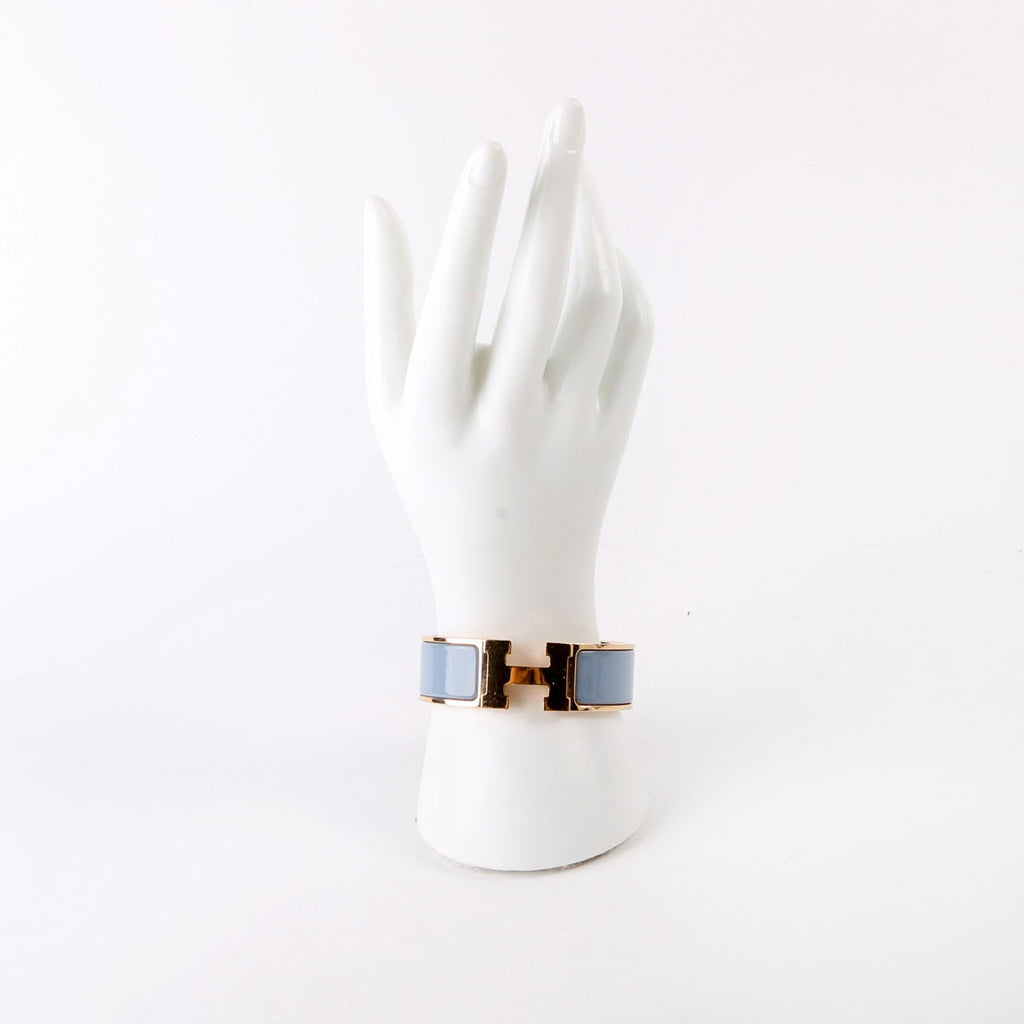 Clic Clac Wide Bracelet Gold/Blue