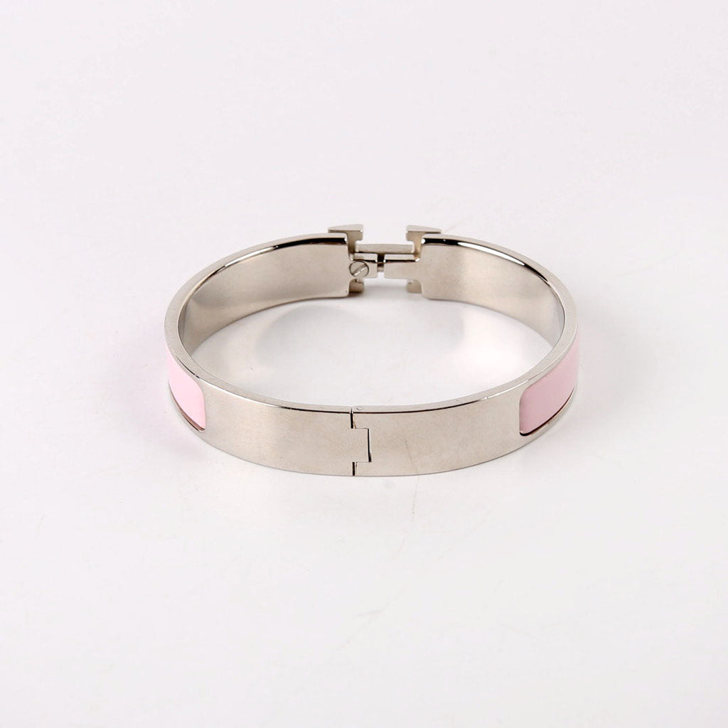 Clic Clac Narrow GM Bracelet Silver/Pink