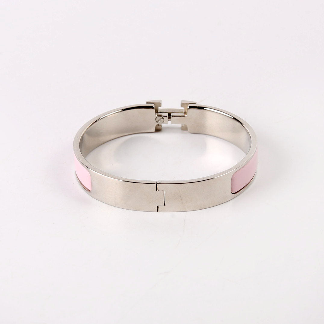 Clic Clac Narrow GM Bracelet Silver/Pink