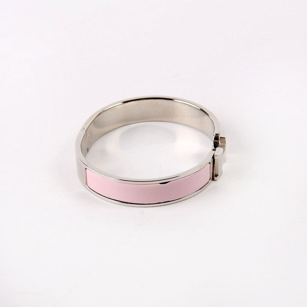 Clic Clac Narrow GM Bracelet Silver/Pink