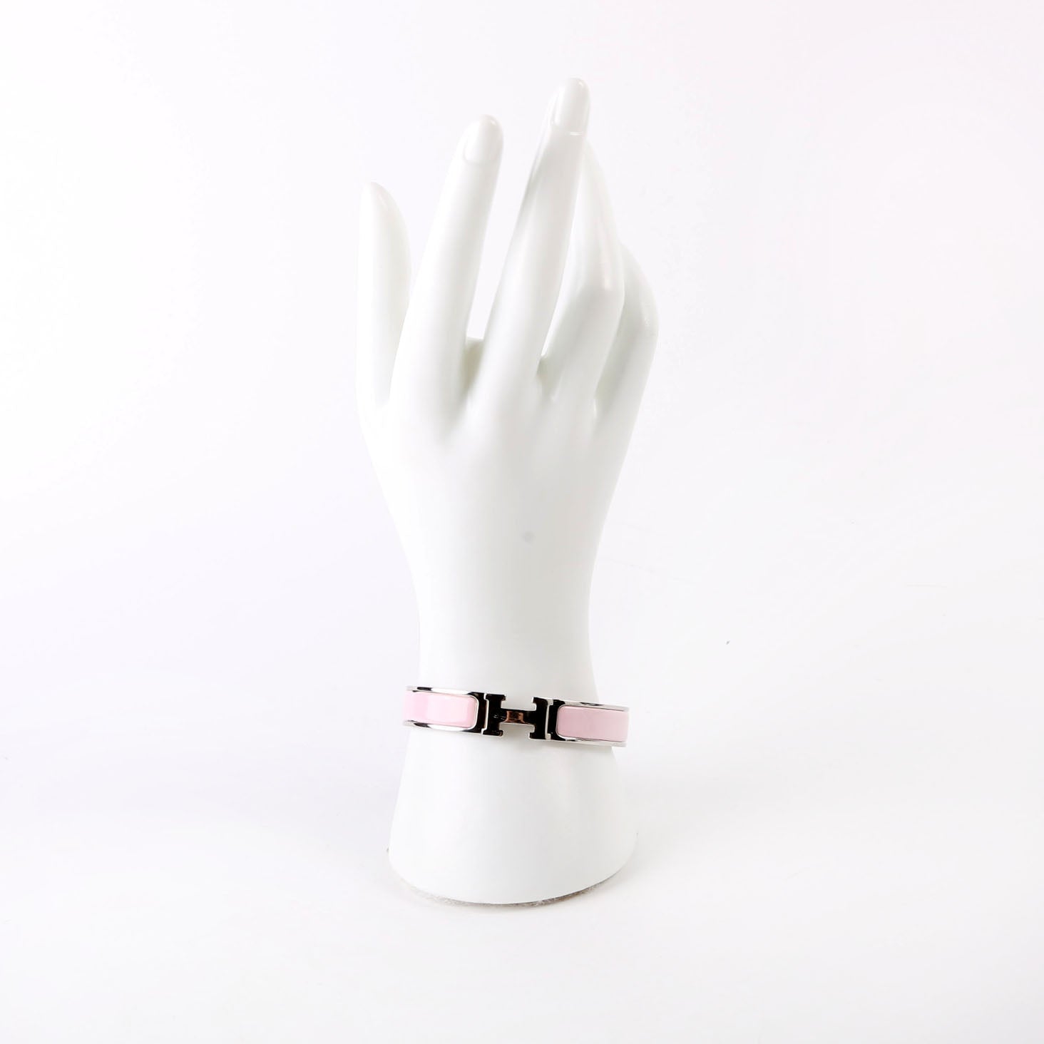 Clic Clac Narrow GM Bracelet Silver/Pink