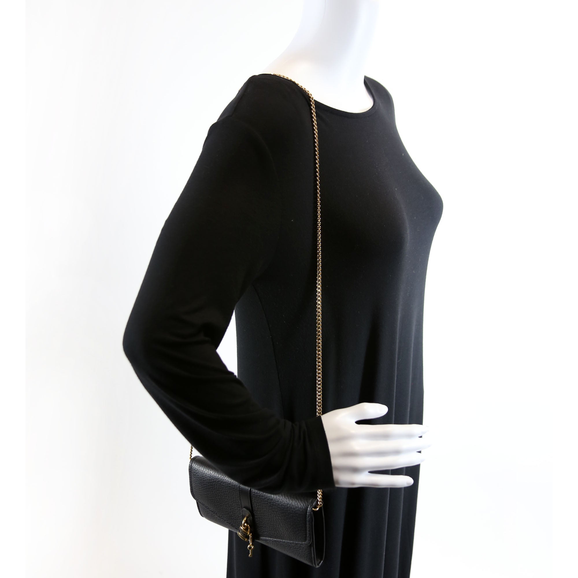 Aby Grain Leather WOC Black