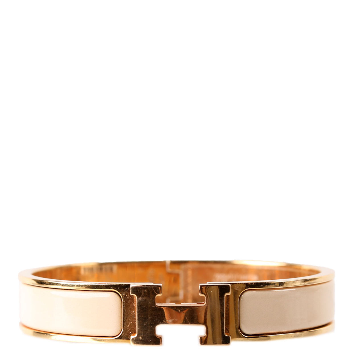 Clic Clac Narrow GM Bracelet Gold/Beige