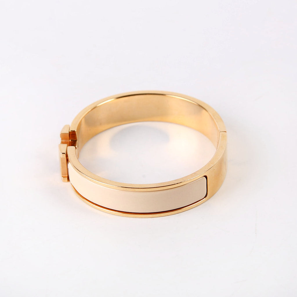 Clic Clac Narrow GM Bracelet Gold/Beige