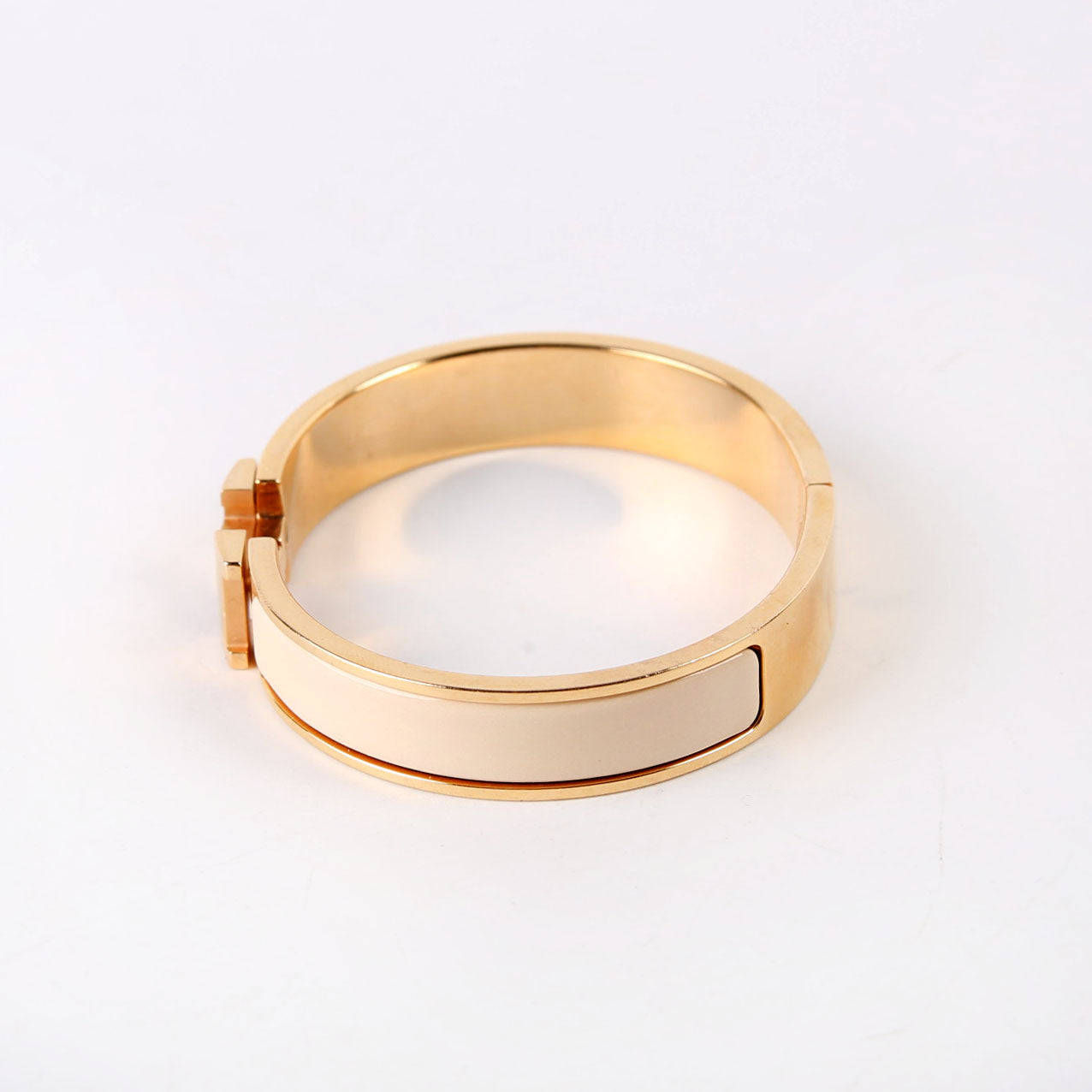 Clic Clac Narrow GM Bracelet Gold/Beige