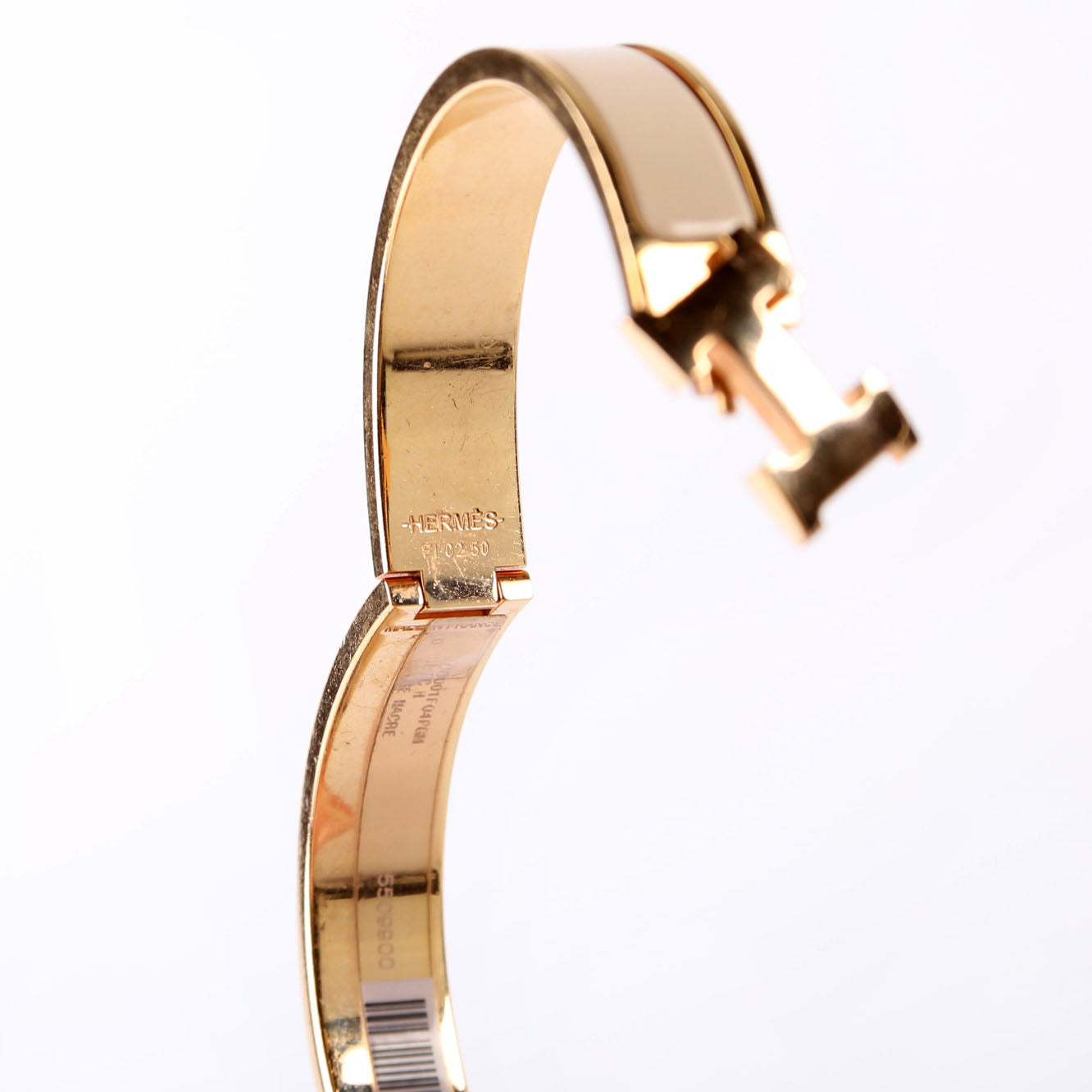 Clic Clac Narrow GM Bracelet Gold/Beige