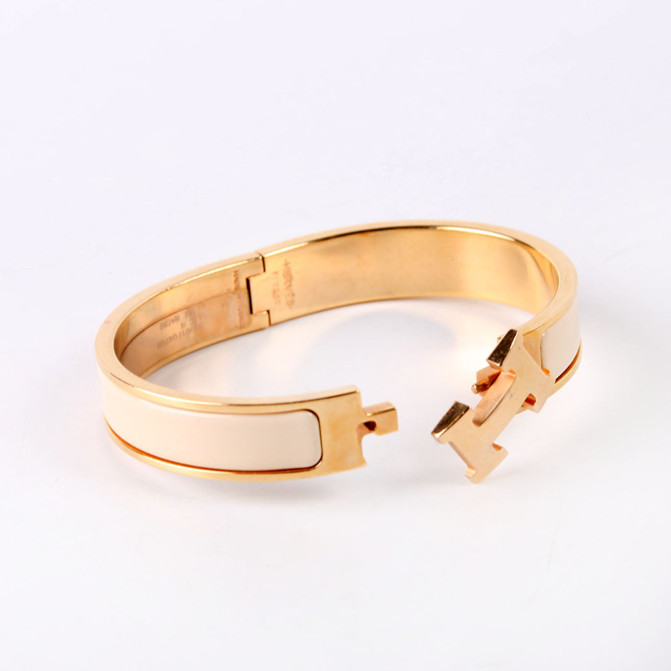 Clic Clac Narrow GM Bracelet Gold/Beige