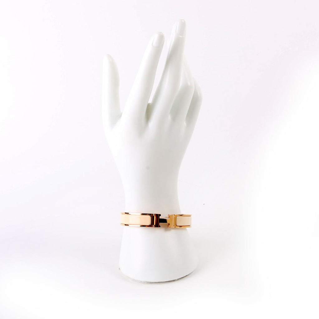 Clic Clac Narrow GM Bracelet Gold/Beige