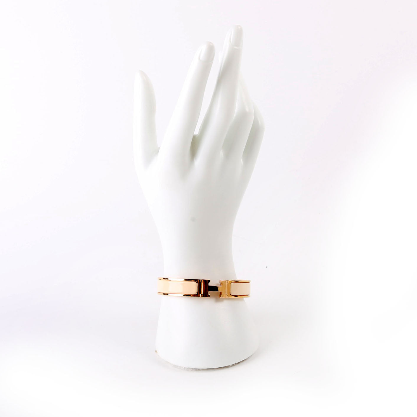 Clic Clac Narrow GM Bracelet Gold/Beige