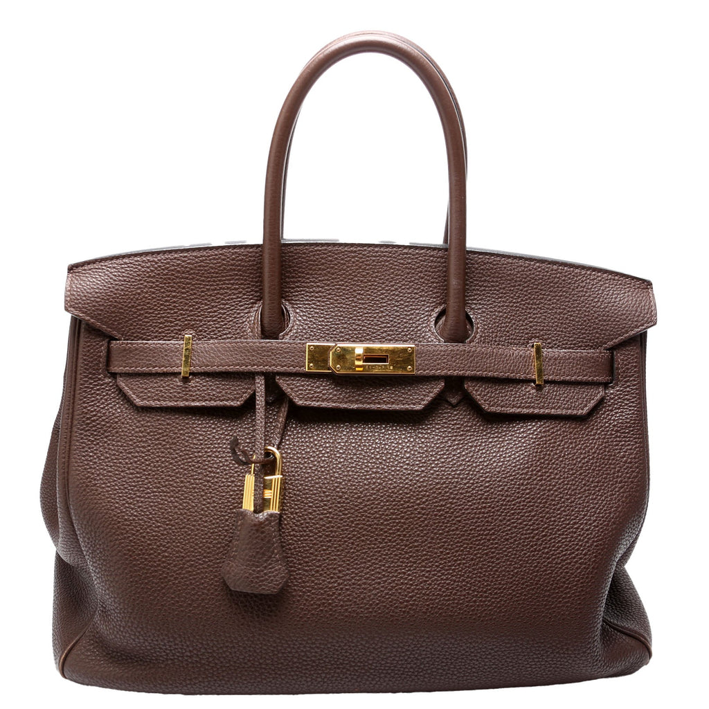 Birkin 35 Clemence Leather Brown