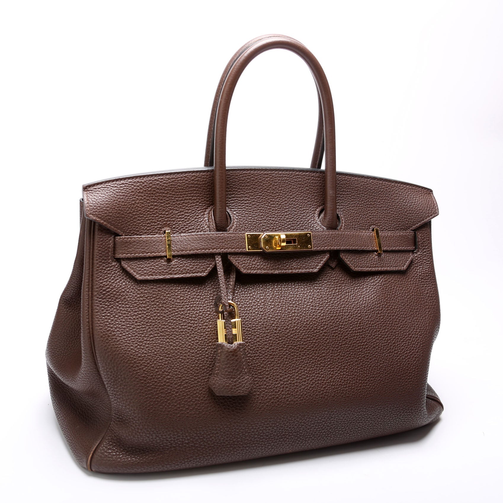 Birkin 35 Clemence Leather Brown