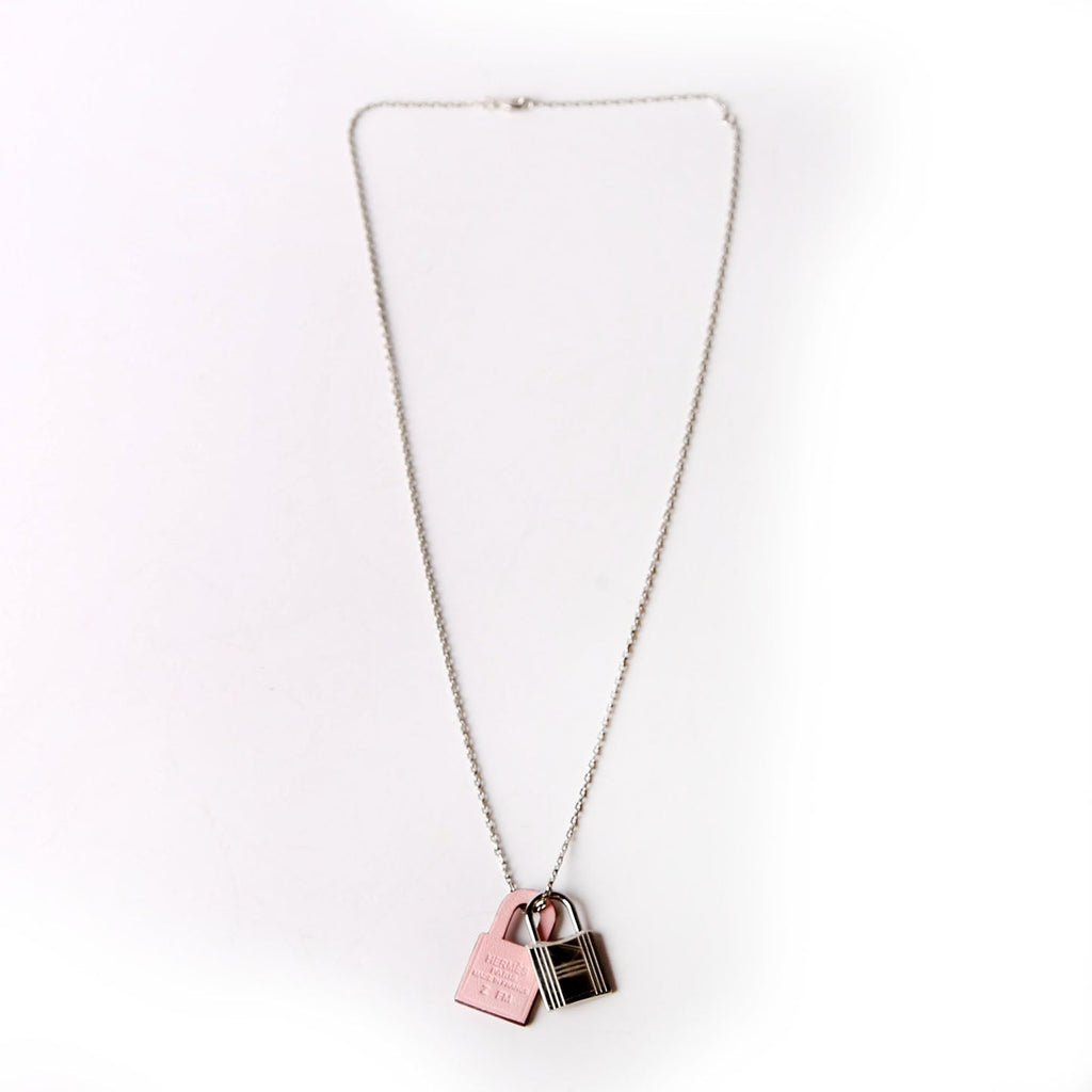 O'Kelly Swift/Palladium Small Pendant Necklace Silver/Pink