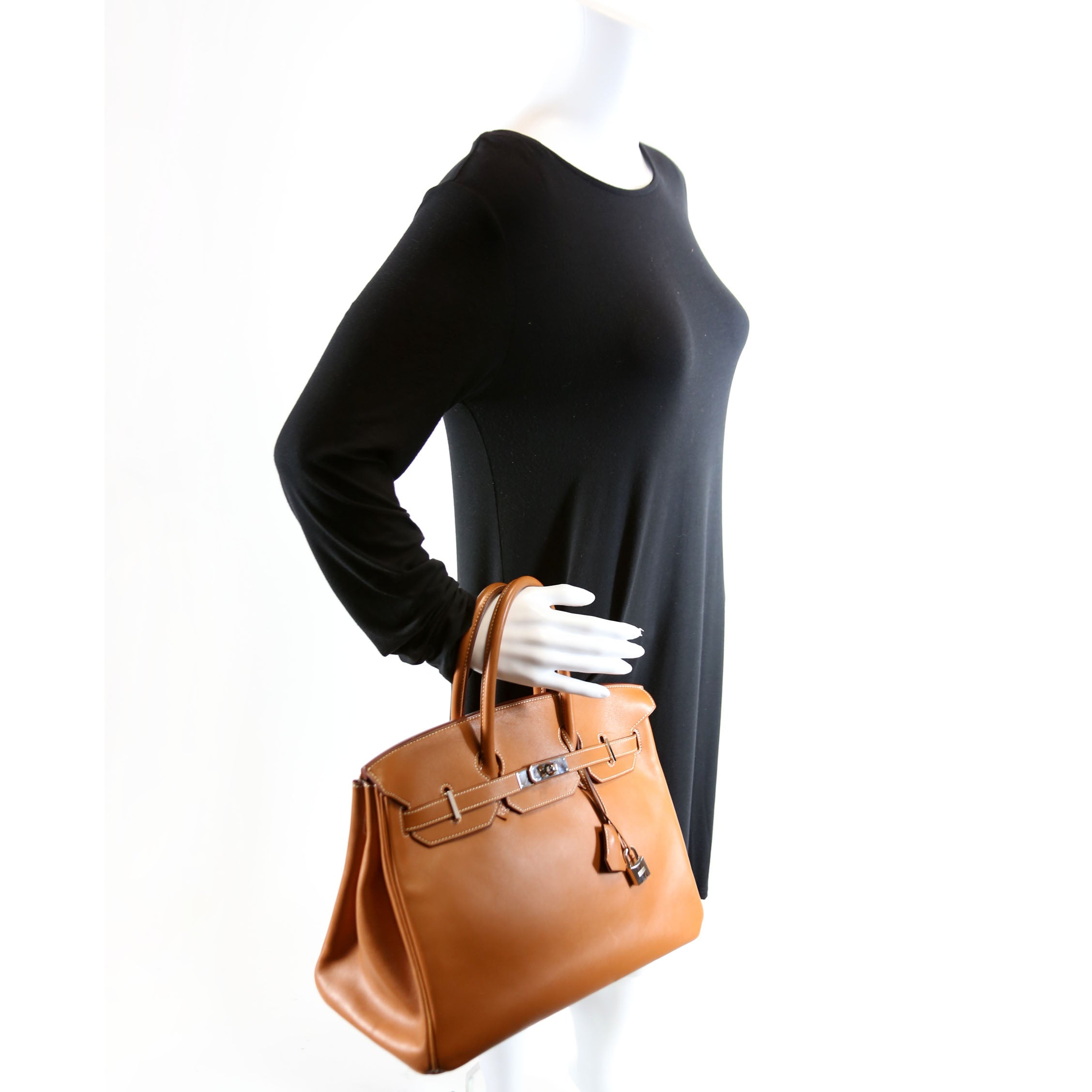 Birkin 35 Swift Leather Brown