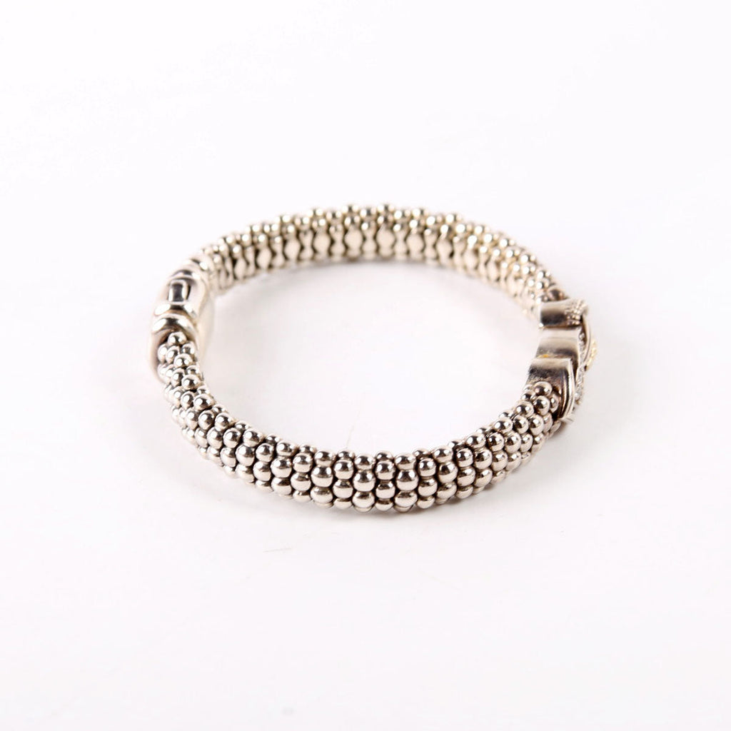 Caviar Interlock Link Bracelet 925/750/Diamonds