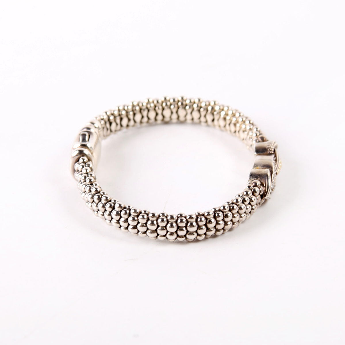Caviar Interlock Link Bracelet 925/750/Diamonds